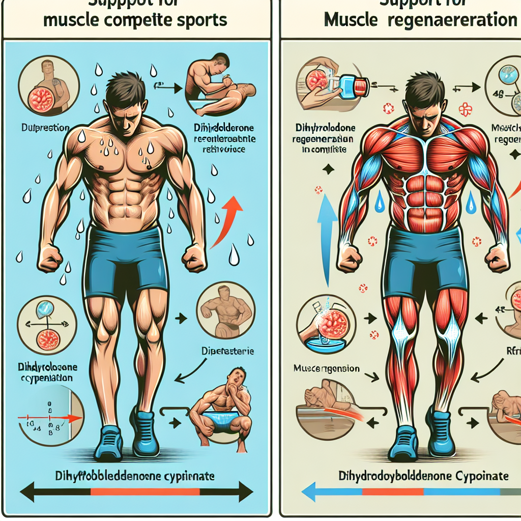 Unterstützung bei der Muskelregeneration im Wettkampfsport durch Dihydroboldenone Cypionate.